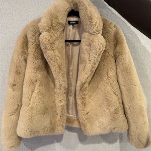 Apparis faux fur coat size 14Y kids